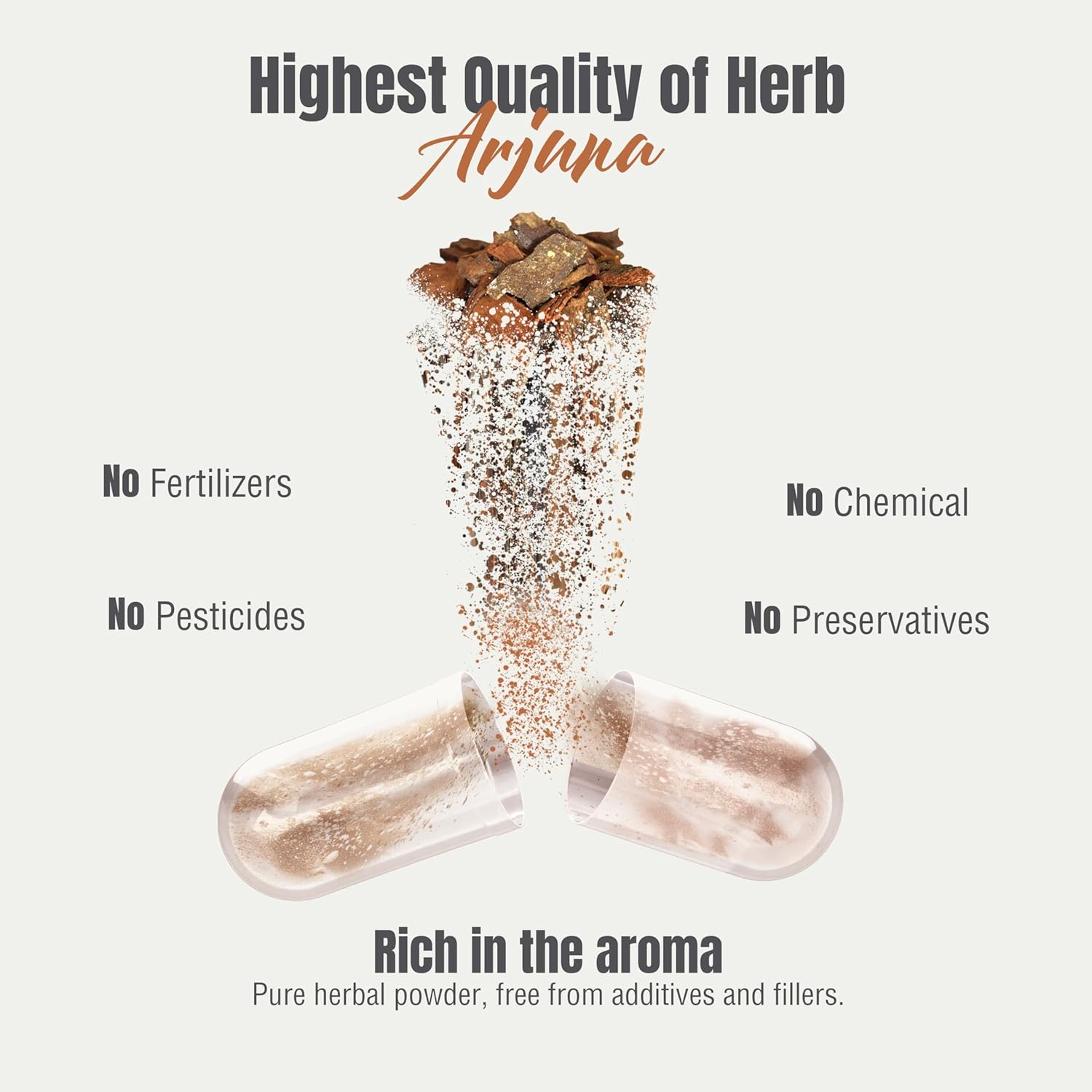Arjuna Terminalia Arjuna Traditional Wellness Supplement 60 Vege Capsules