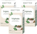 BBETTER Triphala – Ayurvedic Herbal Supplement with Amla, Haritaki & Bibhitaki for Occasional Constipation & Bloating – Supports Digestion, Healthy Bowel Function, Colon Cleanse & Detox -180 Capsules