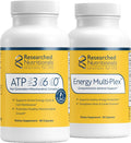 Researched Nutritionals Mens & Womens Vitamins for Energy Support - Optimized Energy Duo - Adrenal Support & Mitochondrial Supplements to Promote Optimal Cellular Energy - ATP 360 & Energy Multi-Plex