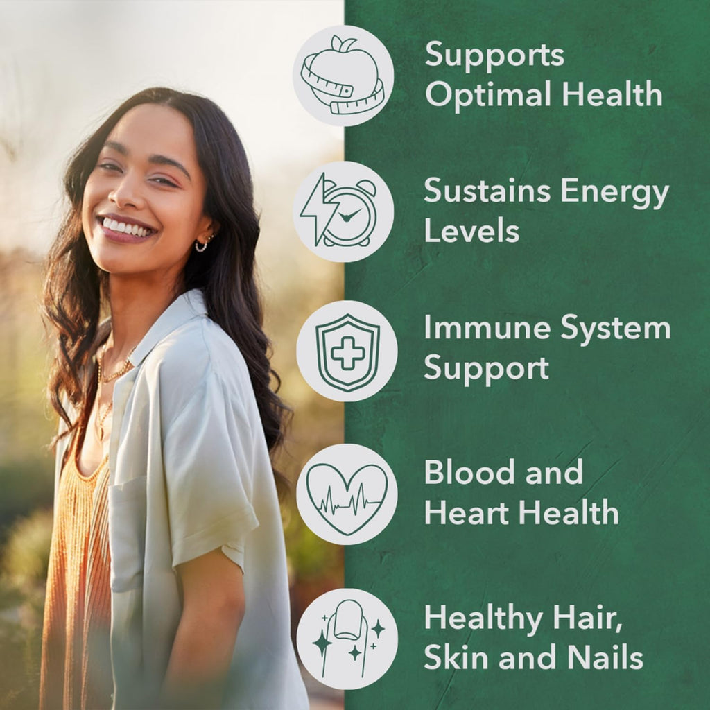 PlantFusion Organic Multivitamin for Women - One Daily Whole Food Blend Women's Multivitamin - Vegan, Non-GMO, Gluten Free & Dairy Free - 60 Tablets (2 Month Supply)