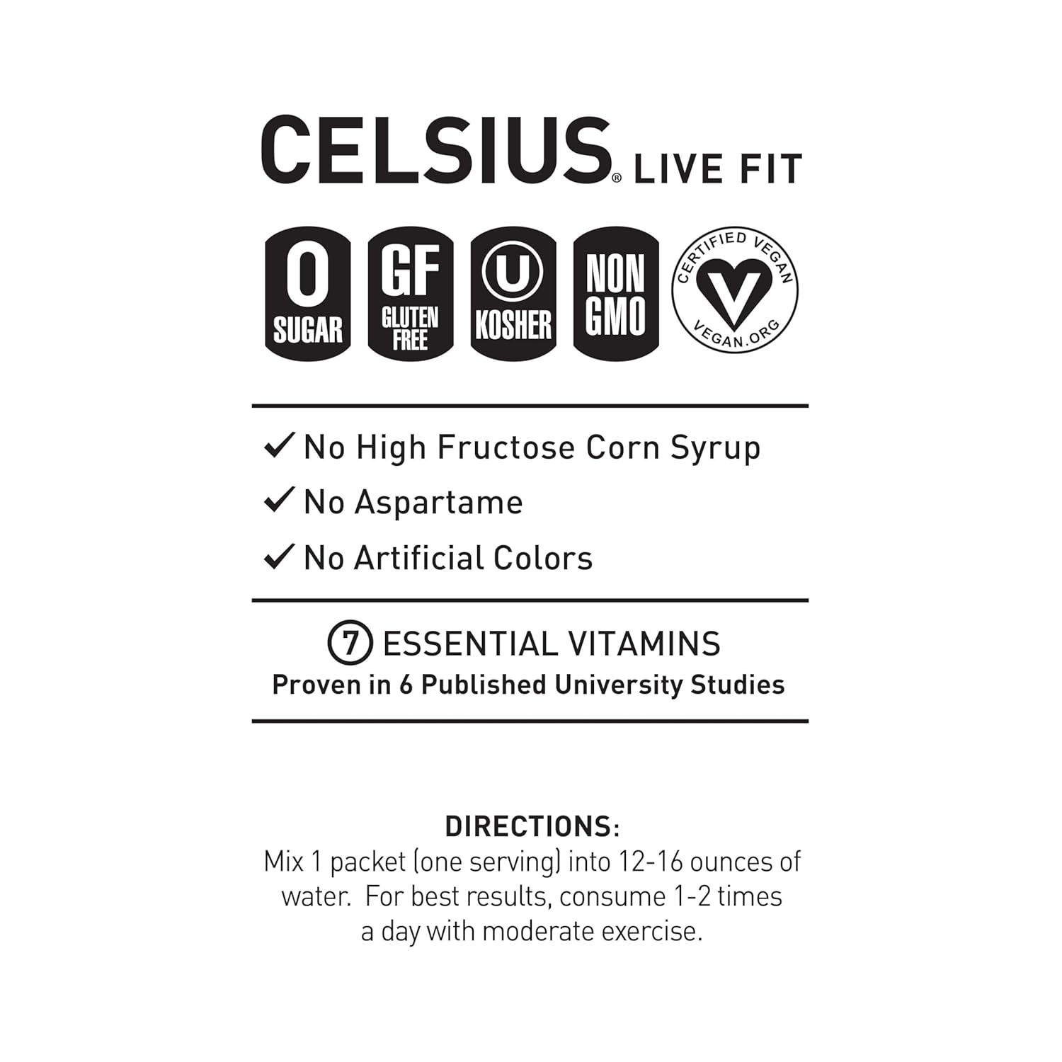 CELSIUS On The Go Strawberry Mango, Sugar Free Energy Drink Mix (14 Sticks per Pack) (Pack of 2)