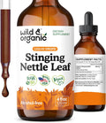 Wild & Organic Stinging Nettle Leaf Tincture - Urinary Tract Support - Stinging Nettle Extract Liquid Drops - Urtica Dioica Supplement - 5-Month Supply - Vegan, Sugar & Alcohol-Free - 4 fl oz