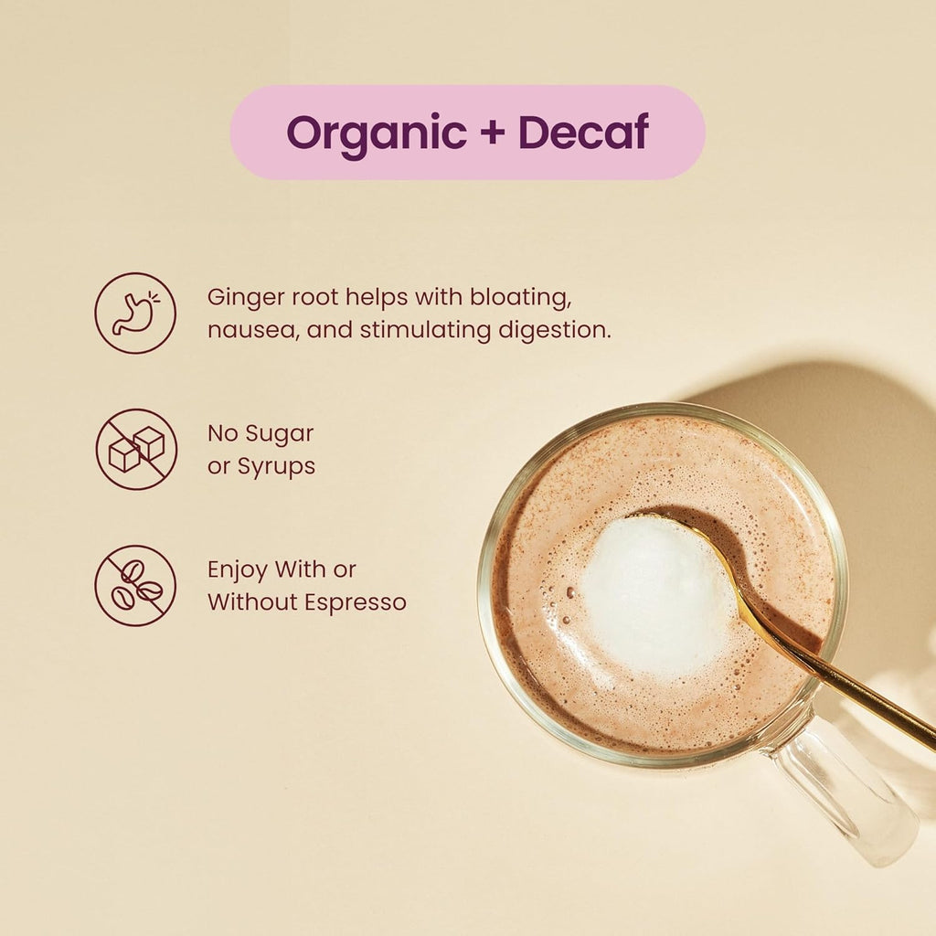 Blume Oat Milk Chai Latte - Organic Chai Source from India - Super Latte with Milk Thistle, Fennel and Ginger Root - Sugar-Free, Gluten-Free and Vegan - 30 Servings