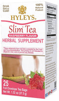 Hyleys Slim Tea Raspberry Flavor - Weight Loss Herbal Supplement Cleanse and Detox - 25 Tea Bags (1 Pack)