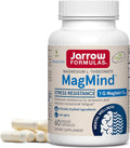 Jarrow Formulas Magnesium L-Threonate, MagMind Stress Resistance with L-Theanine and Rhodiolife, High Absorption Magnesium, Stress Relief and Mood Support, 60 Veggie Capsules, Up to a 30 Day Supply