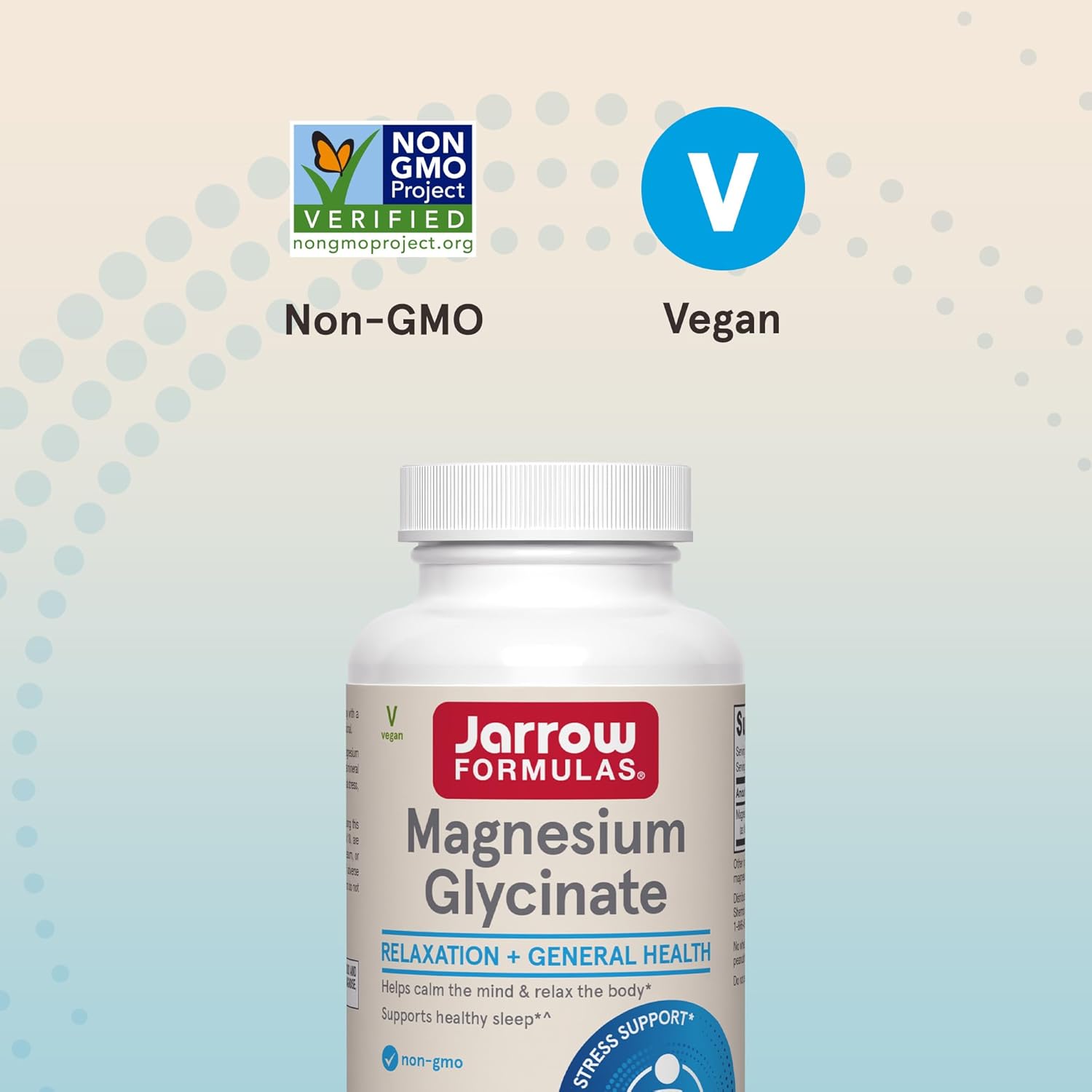 Jarrow Formulas Magnesium Glycinate Veggie Capsules - 360 mg Magnesium per Serving, Supports Relaxation and Healthy Sleep, 90 Count, 30 Day Supply