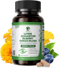 Lutein and Zeaxanthin Supplements - Advanced AREDS 2 Eye Vitamins - Bilberry Supplement for Eyes, with Astaxanthin, Ginkgo Biloba, Sodium Hyaluronate - for Eye Health & Brain Support, 90 Capsules
