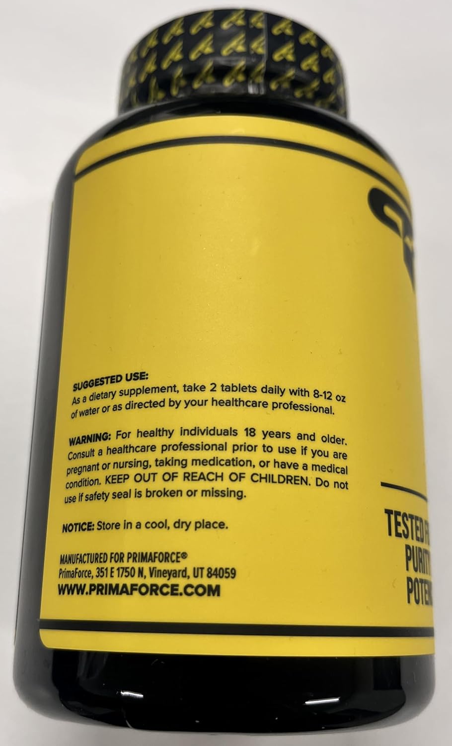 Primaforce L-Citrulline 2500mg, 120 Tablets, 60 Servings
