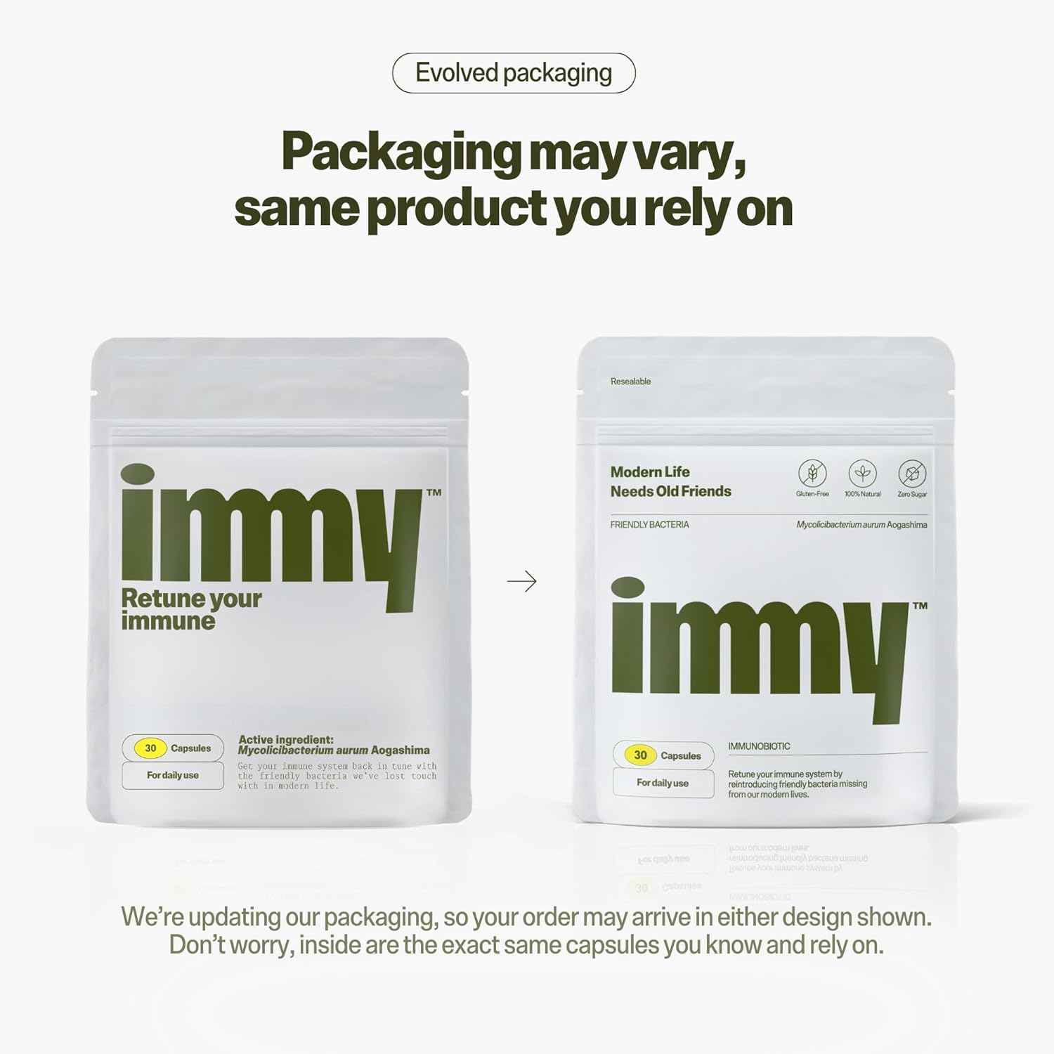 IMMY Immune Supplement for Mood Support and Gut Health, 30 ct. - Supports Joint Relief, Focus & Mood Support, Natural Calming Aid