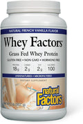 Natural Factors Whey Factors, French Vanilla, 2-Pound (Pack of 6)