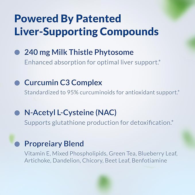 Natural Wellness Clinical Liver Support – Physician-Formulated Milk Thistle & Curcumin Blend for Detox, Repair & Healthy Liver Function – 12 Powerful Ingredients, Maximum Absorption