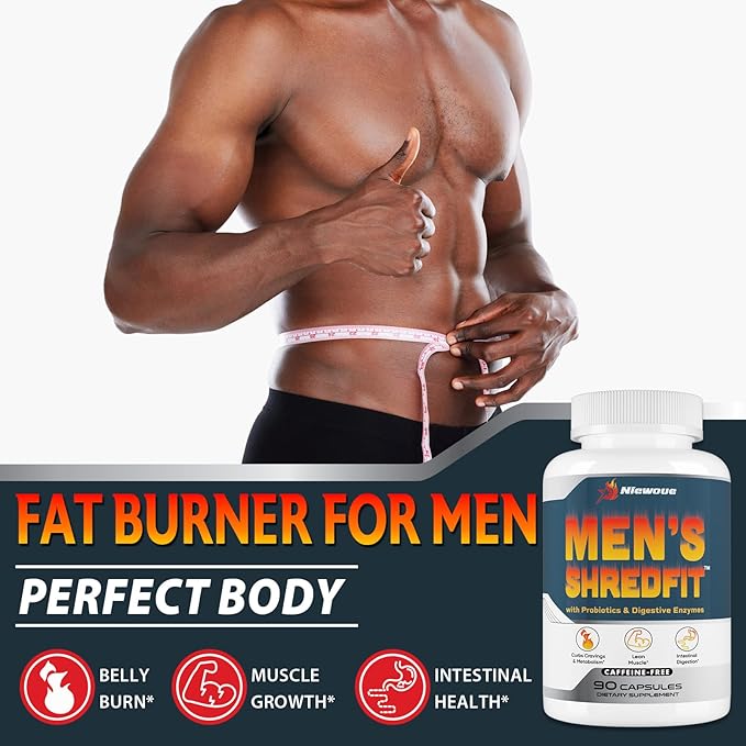 Thermogenic Fat Burner for Men with Green Tea, Premium Appetite Suppressant, Appetite Control, Metabolism Booster for Weight Loss, Energy, Weight Loss Supplement for Men - 90 Capsules