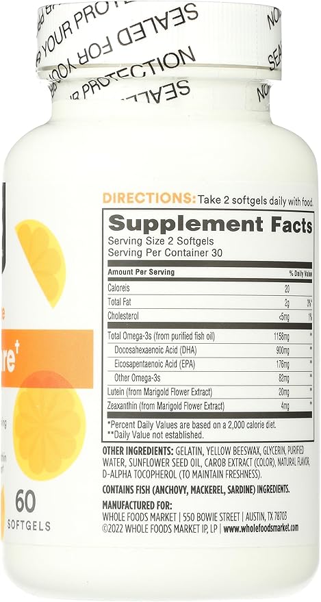 365 by Whole Foods Market, Omega Eye Care, 60 ct