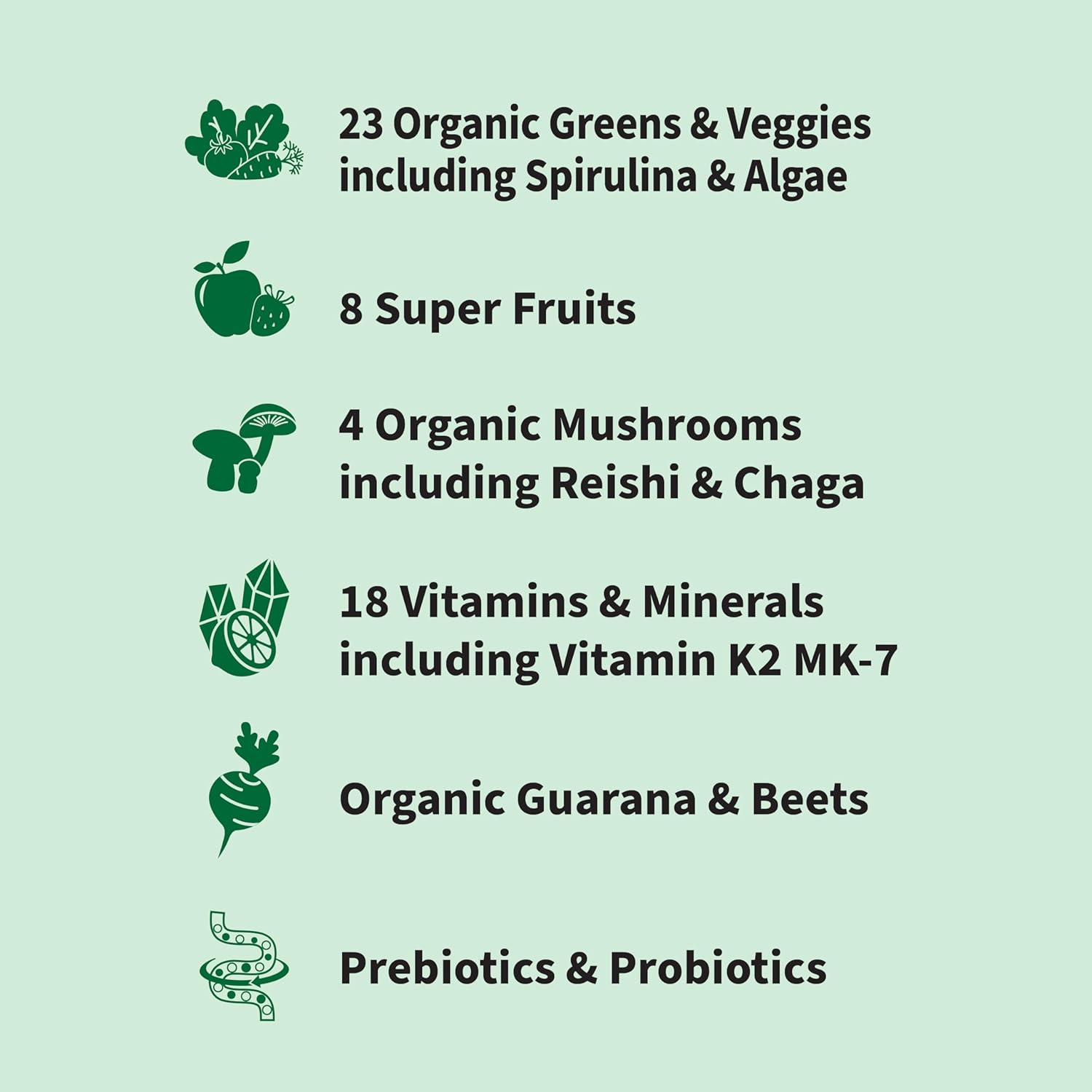 Garden of Life Sport Nutrition Greens and Superfoods Powder for Women and Men - Unflavored, Organic Blend - Spirulina, Fruit, Vitamins, Pre & Probiotics, Mushrooms, Athletic Supplements, 30 Servings