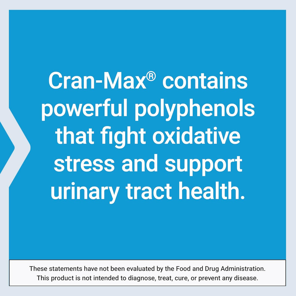 Life Extension Cran-Max®, 500 mg, Cranberry Whole Fruit Concentrate, Promotes Urinary Tract Health with Powerful antioxidants, Gluten-Free, Vegetarian, Non-GMO, 60 Capsules