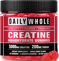 7 IN 1 Creatine Monohydrate Gummies Complex 5600mg for Women and Men, Creatina gummy with L-Carnitine, B12, BCAA 2:1:1, Sugar Free, Non-GMO & Vegan, 120 Gummies，Mixed Berry Flavor & Easy Chewable