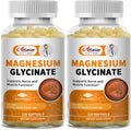 2pack Magnesium Supplement Softgels, Easy Absorption Magnesium Glycinate 400mg with Vitamin B6,D3, High Bioavailability Magnesium for Sleep & Calm Support, Nervous, Muscle & Bone Health,240count