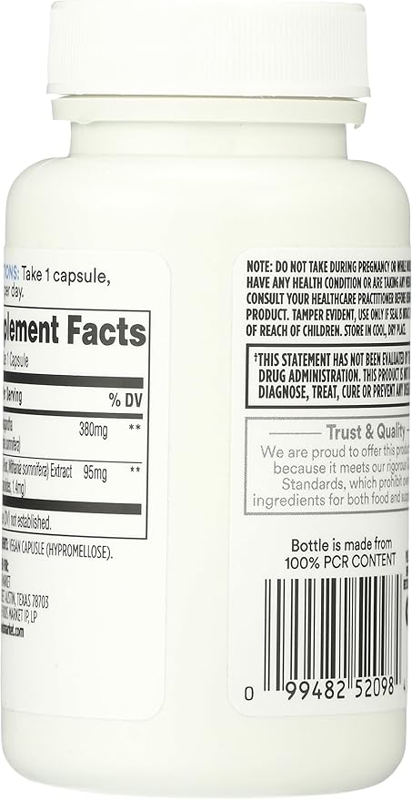 365 By Whole Foods Market, Ashwagandha, 60 Count
