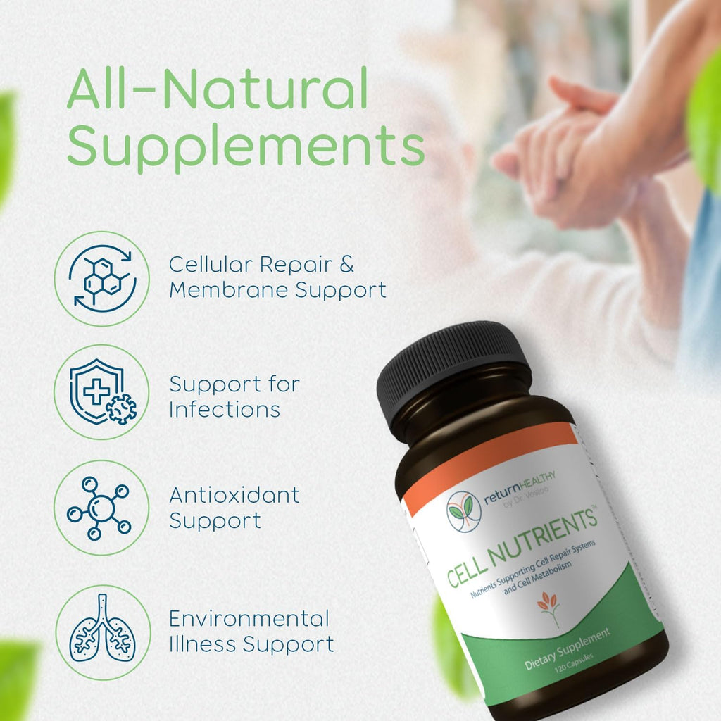 Cell Nutrients | Promotes Cell and Membrane Repair & Cell Metabolism | Helps Fight Tick-Borne Infections & More | Mitochondrial Supplements | Non-GMO, Vegan, 120 caps
