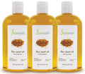 Soapeauty Flax Seed Oil Unrefined Cold Pressed 100% Pure and Natural | for Skin, Hair and DIY Recipes | Source of Omega-3 & ALA | 48 fl oz (3 x 16 fl oz)