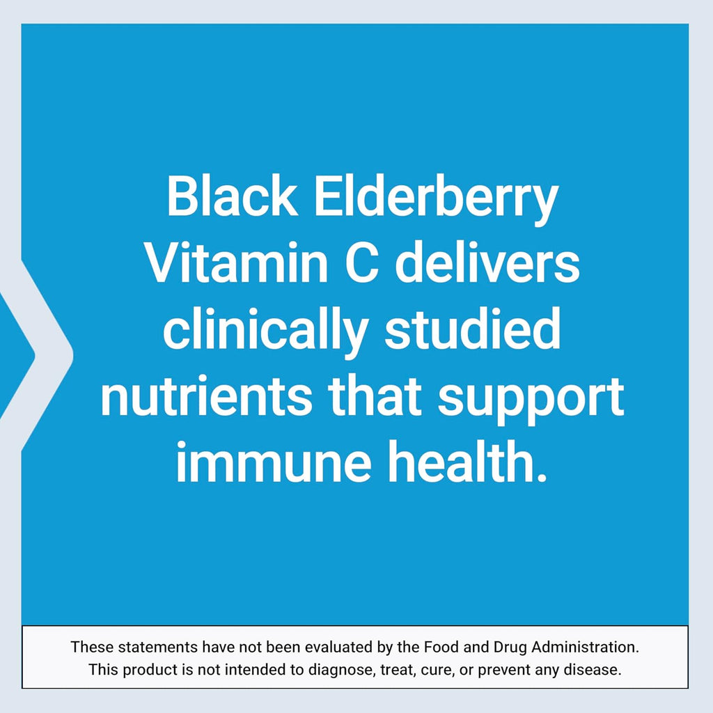 Life Extension Black Elderberry + Vitamin C, Everyday Immune Support from Elderberry & Vitamin C, Gluten Free, Non-GMO, Vegetarian, 60 Capsules