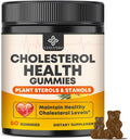 Cholesterol Supplements Gummies, Support Healthy Cholesterol Levels with 1200mg Plant Sterols & Stanols, Bergamot Orange Extract, Red Yeast Rice for Women & Men, Pineapple Flavor, 60 Counts