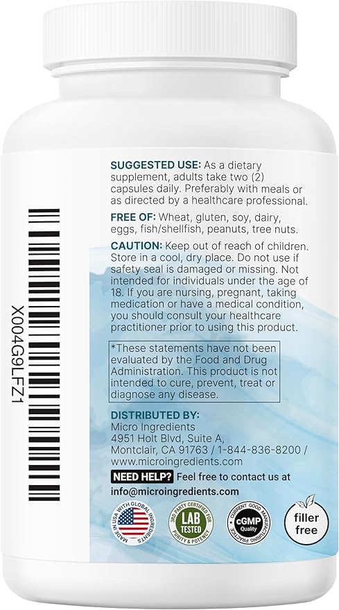 Micro Ingredients 2 Pack Pure Methylated Multivitamin, 480 Capsules | 19-in-1 Formula with Vitamins C, D, B12, Folate, Magnesium, Zinc, & More | Supports Daily Wellness & Immune Health | Filler Free