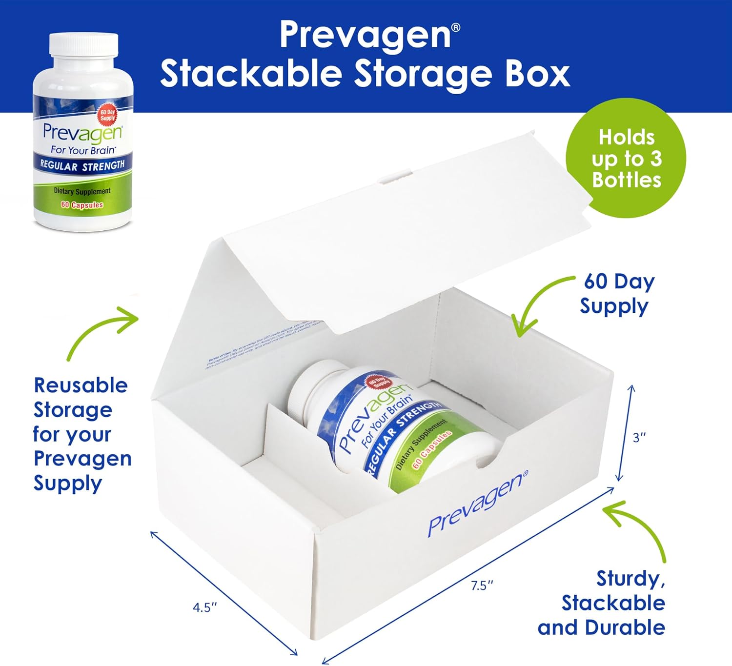 Prevagen Regular Strength - 60 Capsules (2 Month Supply) | Formulated for Your Brain | 10mg of Apoaequorin Plus Vitamin D3