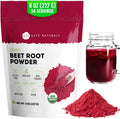 Kate Naturals Organic Beet Root Powder for Smoothies, Baking & Juice. Raw Beetroot Superfood Extract & Natural Red Food Coloring & Nitric Oxide (8oz, Non-GMO, Earthy Flavor)