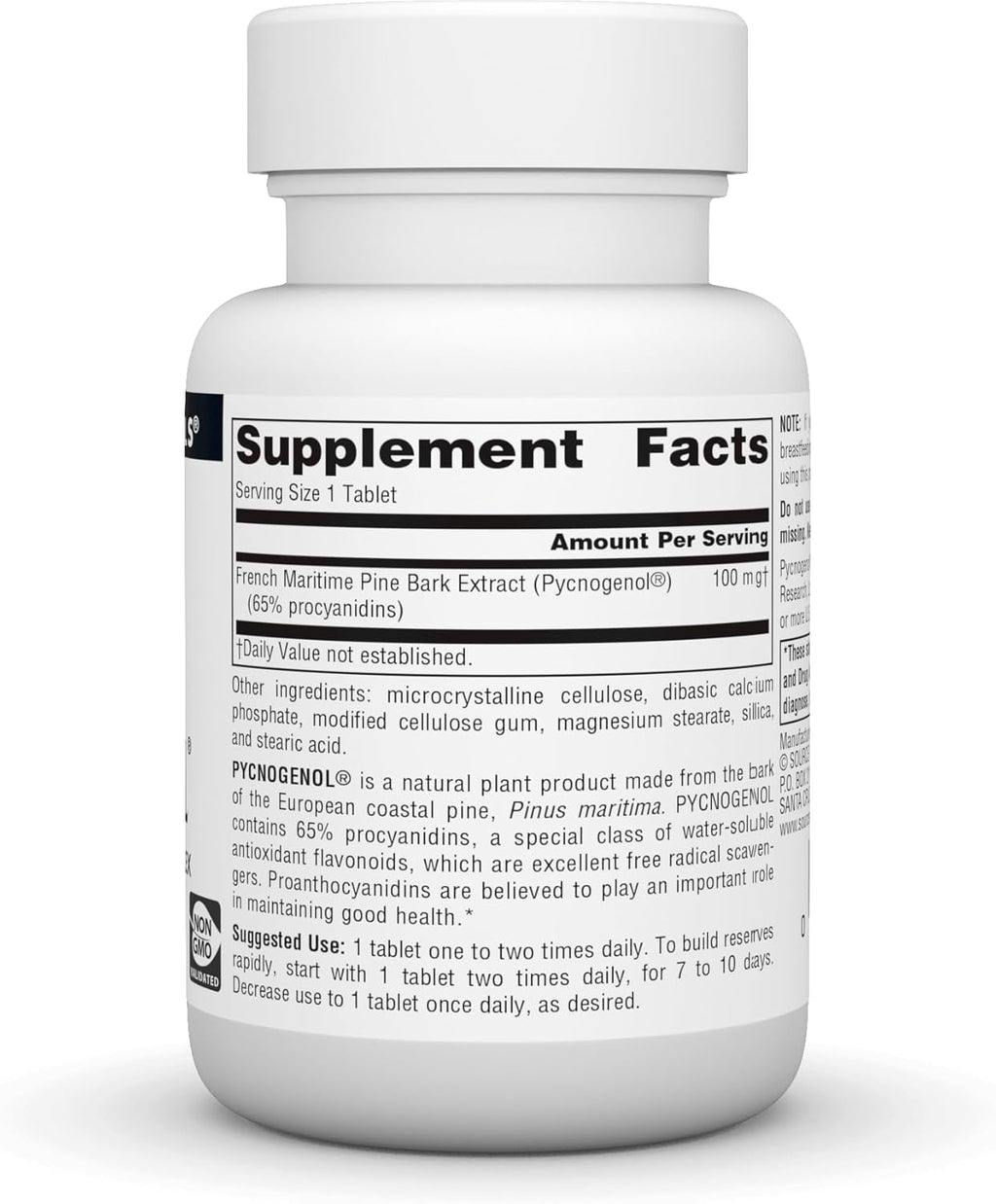 Source Naturals Pycnogenol 100 mg Proanthocyanidin Complex - 30 Tablets