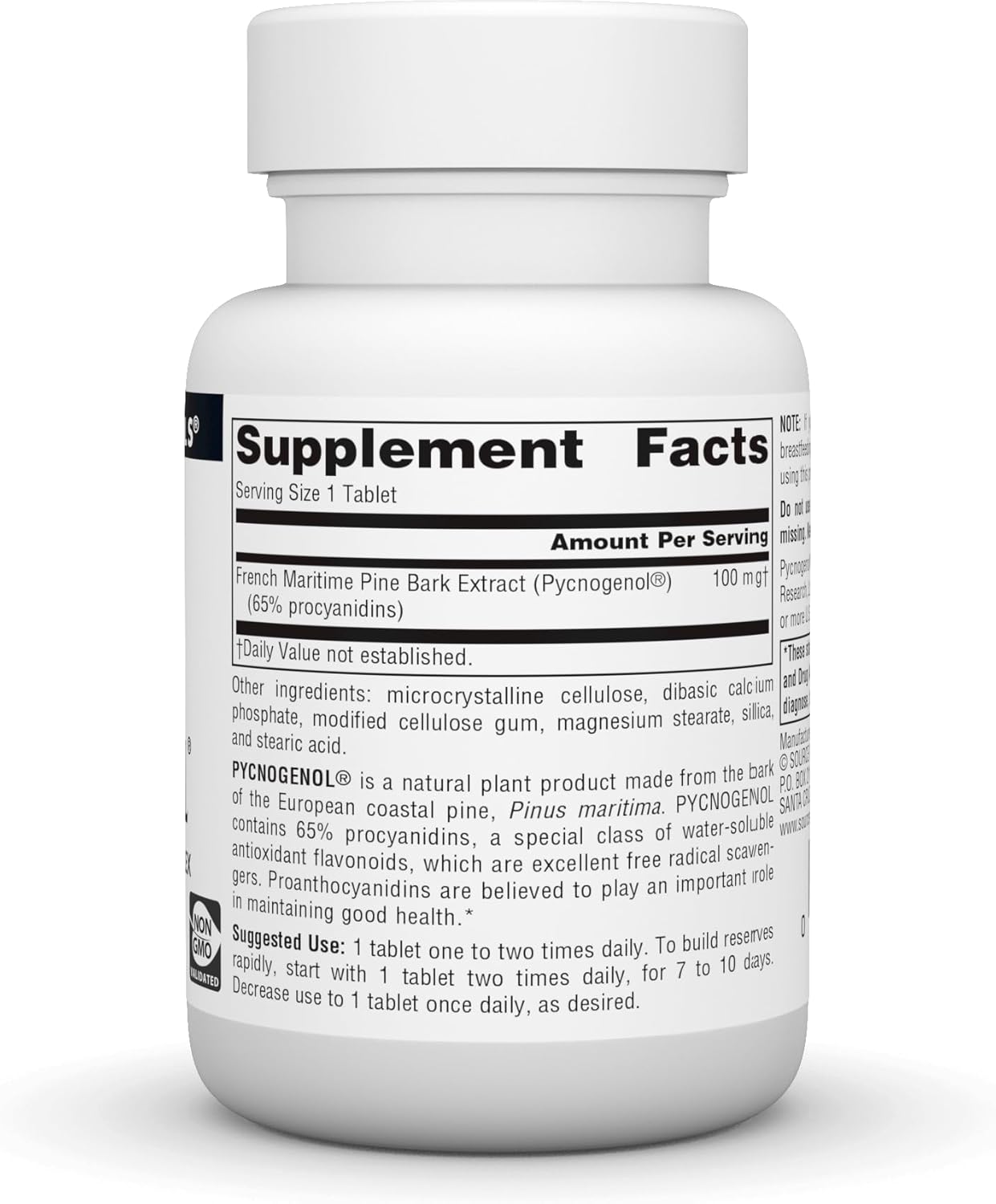 Source Naturals Pycnogenol 100 mg Proanthocyanidin Complex - 30 Tablets