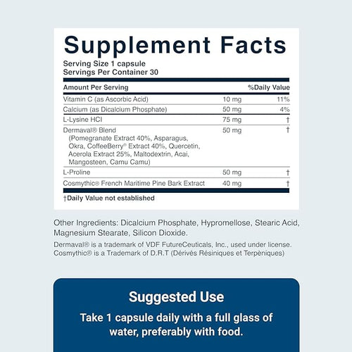 ACTIVATEDYOU Essential Skin Food - Plant Based Collagen Elastin Support Supplements for Women & Men - Supports Youthful Skin, Lysine & Dermaval for Collagen Production (3 Pack/90 Day Supply)