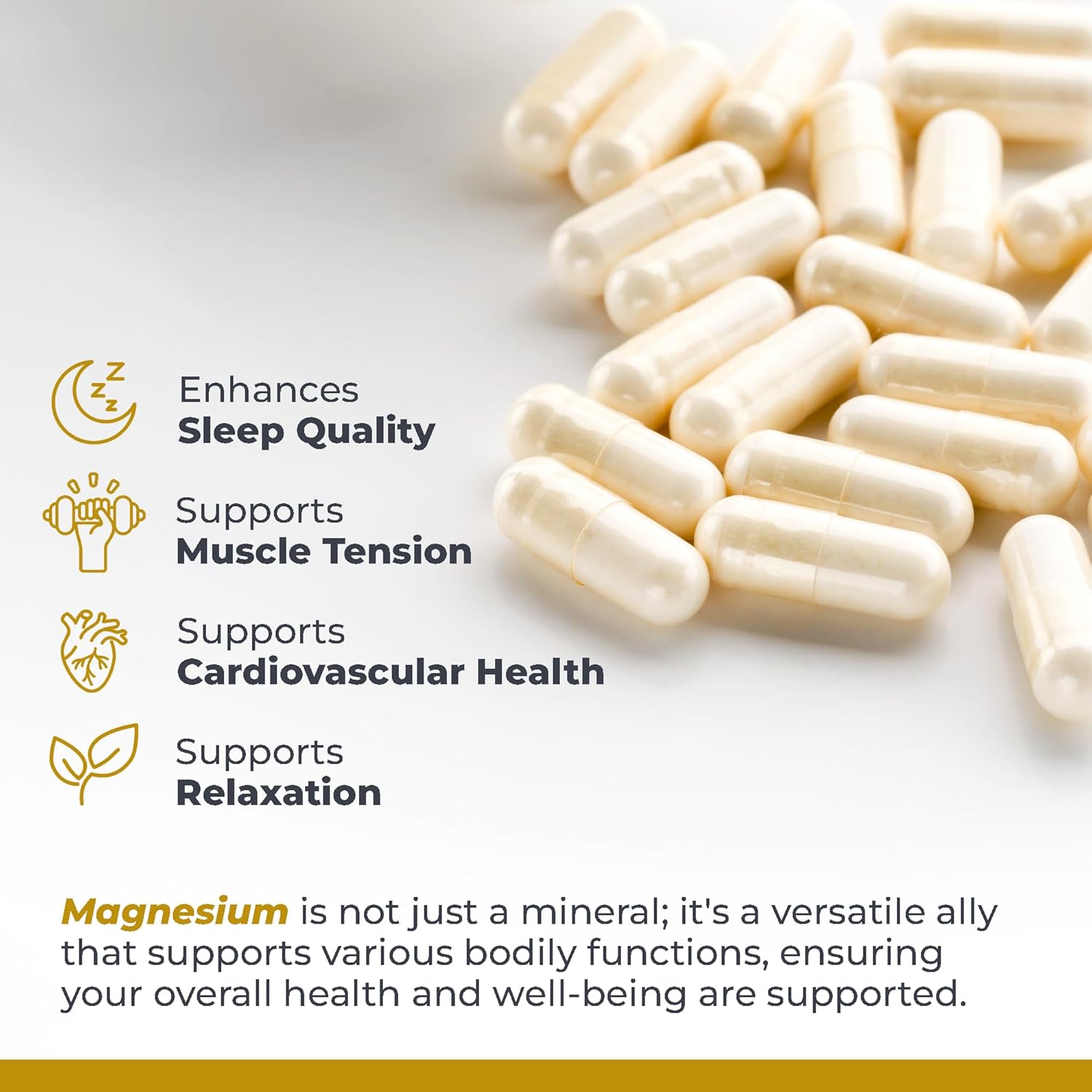Premier Research Labs Magnesium Glycinate Supplement - Pure Magnesium, High Absorption, Supports Sleep Quality, Chelated, Vegan, Third Party Tested, Premier Energy Support - 90 Capsules