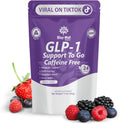 GLP-1 Supplement | GLP 1 Booster Drink Mix to Control Appetite and Cravings | Great Tasting Metabolic Support - Yerba Mate, Garcinia Cambogia, Berberine [Caffeine Free – Mixed Berry]