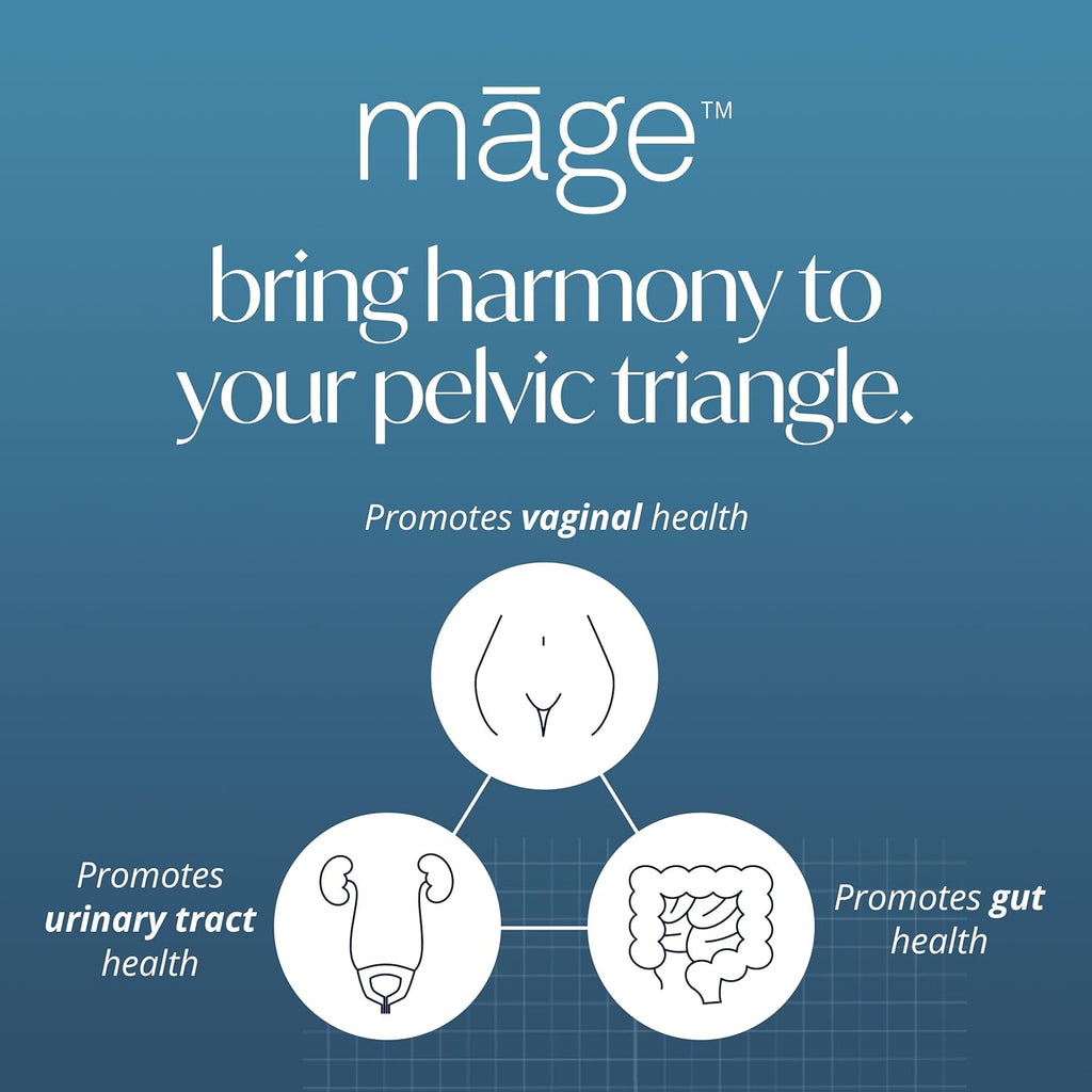 Māge by Solv Wellness Probiotic for Her, Daily Women’s Prebiotic and Probiotics Blend Nutritional Supplements for Digestive, Vaginal PH Balance, Urinary Tract Health Support, 30 Capsules