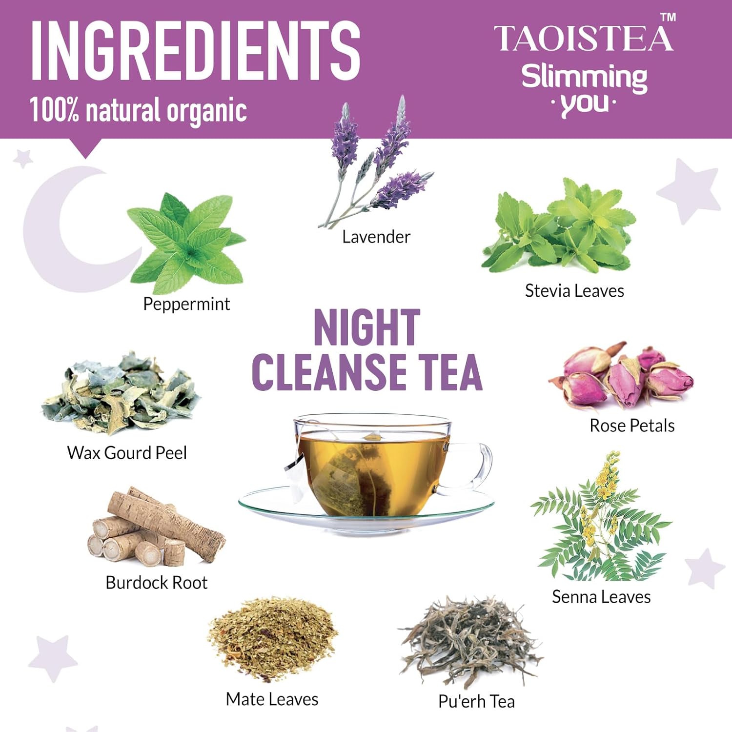 Detox Tea Night Cleanse Tea (2 Pack) - Herbal Tea Detox Cleanse for Weight Loss, Colon Cleanse and Digestive Health, All Natural, Vegan, Non GMO (14 Bags)