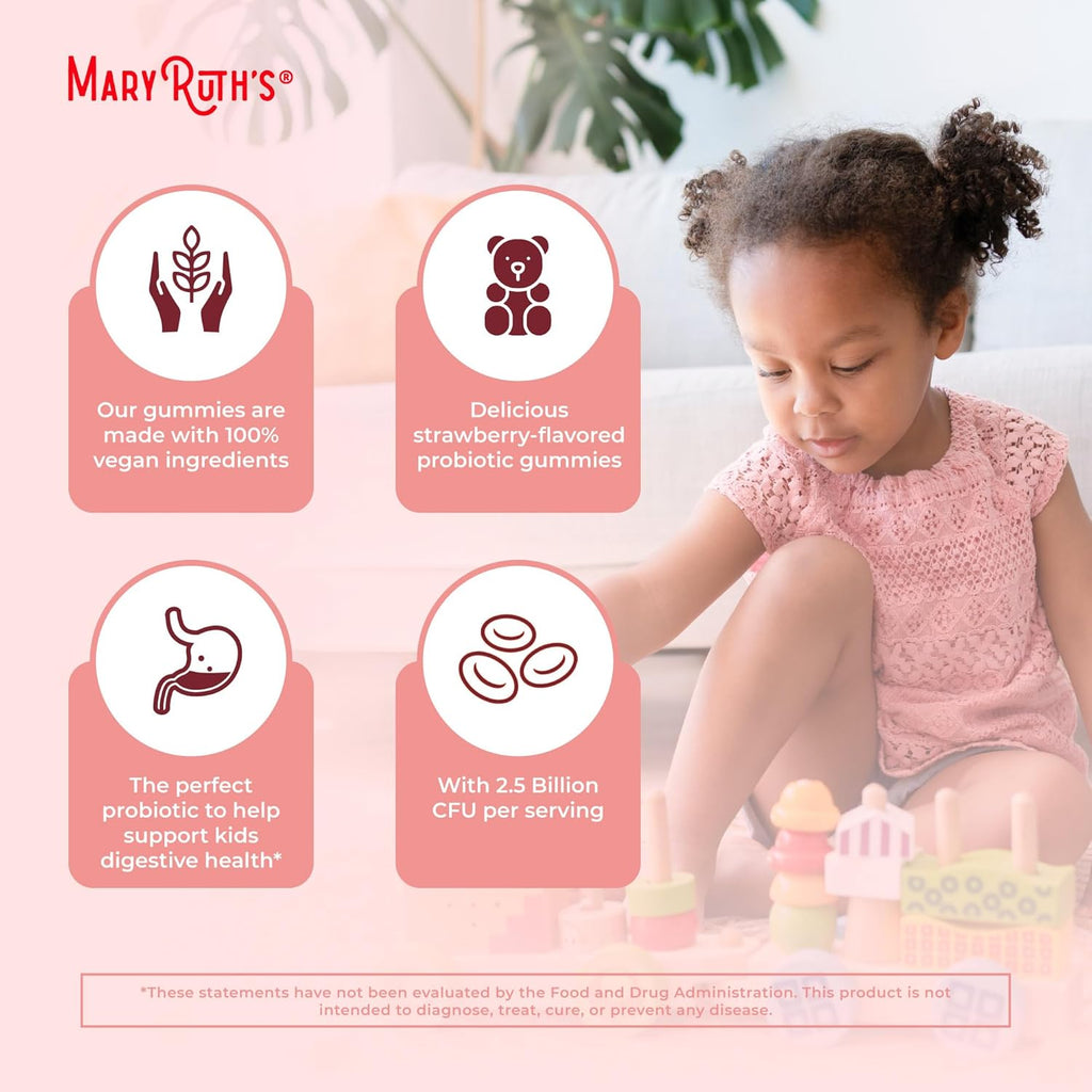 Kids Probiotics for Digestive Health | USDA Organic Probiotic Gummies | 2 Month Supply | Probiotics for Kids | Immune Support | Gut Health Supplement | Vegan | Non-GMO | Gluten Free | 60 Count