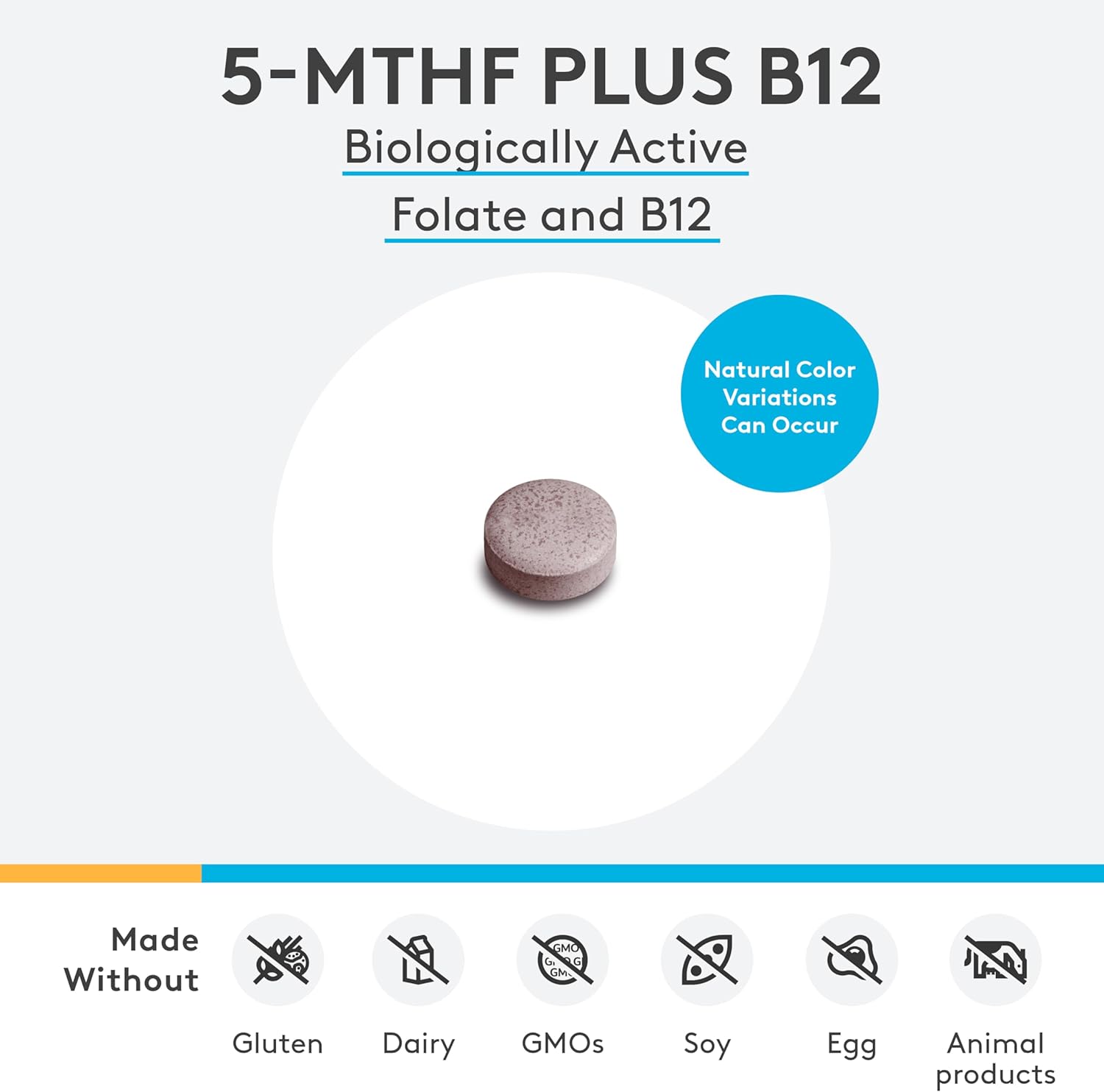 XYMOGEN 5-MTHF Plus B12 - Biologically Active L Methylfolate Supplement - Support Methylation & Nervous System Health - Great-Tasting Cherry Flavor (30 Quick-Dissolve Tablets)