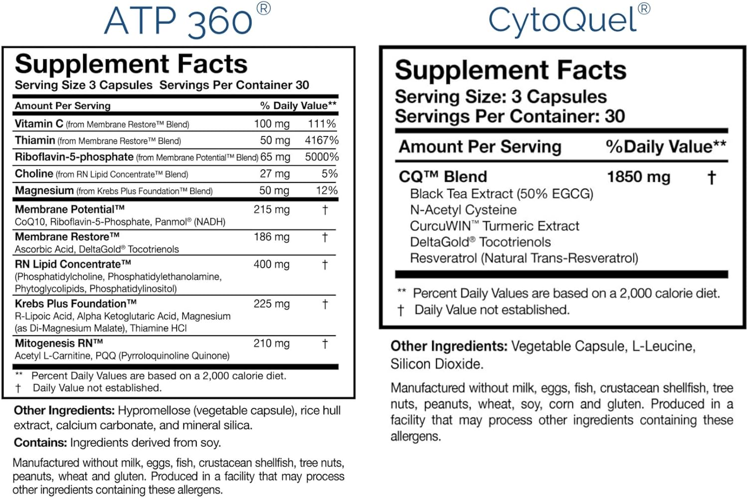 Researched Nutritionals Foundation Kit - Tri-Fortify Liposomal Glutathione (450mg) Orange, Transfer-Factor Multi Immune, ATP 360 & CytoQuel to Support Energy, Immunity, Cytokine Response & Detox