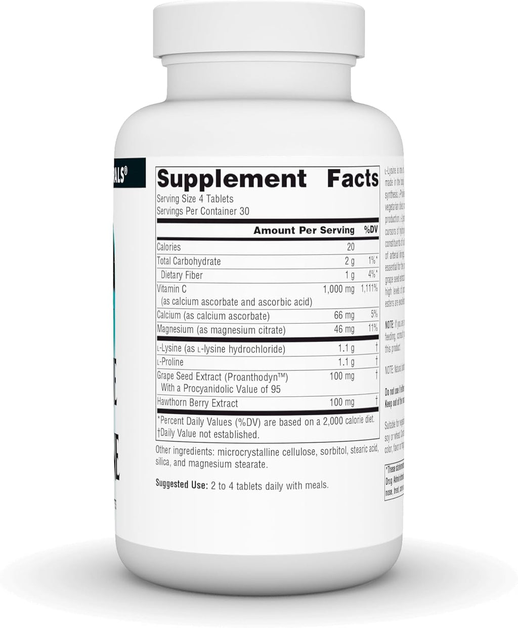 Source Naturals Proline & Lysine, 550 mg - 120 Tablets