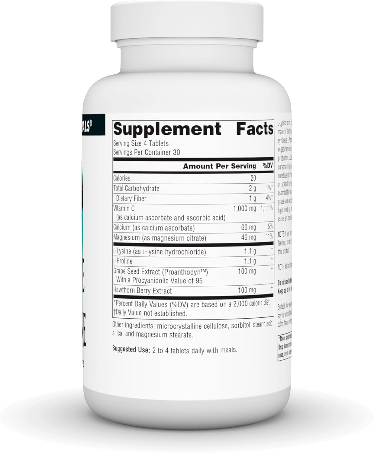 Source Naturals Proline & Lysine, 550 mg - 120 Tablets