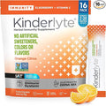 Kinderlyte Immunity Supplement for Kids and Adults, Electrolyte Powder Hydration Packets with Vitamin C, Zinc & Turmeric (Orange Citrus, 16 Count) No Artificial Sweeteners, No Synthetic Dyes