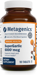Metagenics SuperGarlic 6000 - Super Concentrated 6000 mcg Allicin - Supports Heart Health & Immune System* - Allicin Garlic Supplement - Non-GMO & Vegetarian - 90 Tablets