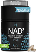 HPN NAD3 Clinical NAD+ Booster, Cellular Health & Natural Energy - NAD Supplement for Healthy Aging, Metabolic Support, NRF2 & Longevity, Nicotinamide Riboside & NMN Alternative, 60ct, 30-Day Supply