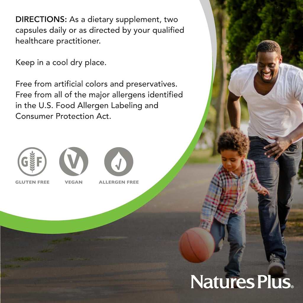 NaturesPlus Hema-Plex Iron - 60 Fast-Acting Capsules - 85 mg Chelated Iron + Vitamin C & Bioflavonoids for Healthy Red Blood Cells - Vegan, Gluten Free - 30 Servings