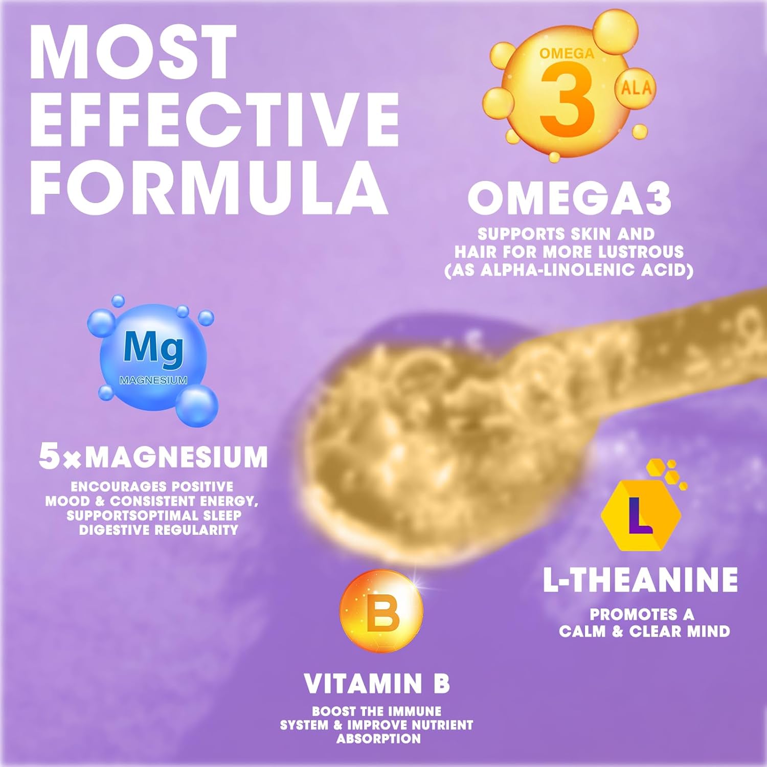Magnesium Complex Liquid Drops, Magnesium Glycinate with Oxide, Taurate and Citrate, Calm Magnesium for Bone, Heart, Muscle, Sleep & Digestion, High Absorption, Pineapple Flavor, 2 Fl Oz
