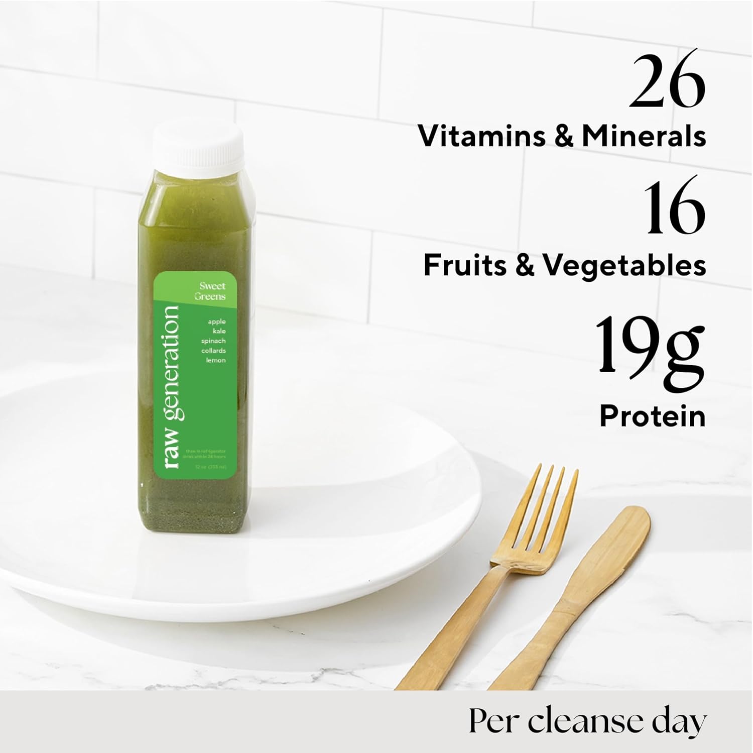 Raw Generation 7-Day Skinny Cleanse - Best Detox Juice Cleanse for Weight Management/Healthiest Way to Cleanse Your System/Jumpstart a Healthier Diet