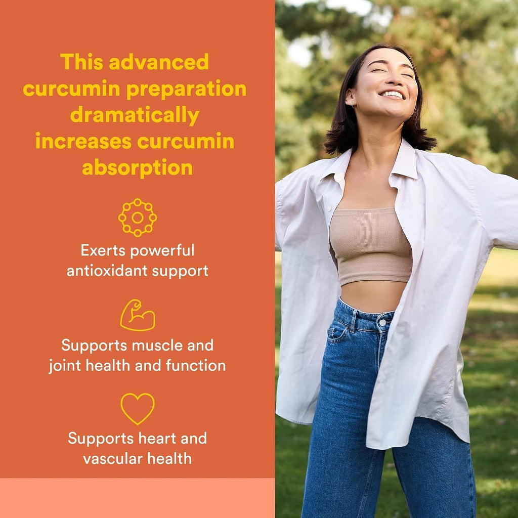 Natural Factors CurcuminRich Double Strength Theracurmin, 60 mg, Formulated for Superior Absorption, 120 Vegetarian Capsules