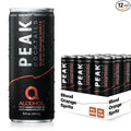 Peak Cocktails Non-Alcoholic Cocktail | Adaptogens, Nootropics, Superfoods for Recovery, Calm, Sleep | Ashwagandha, Tart Cherry, L-Theanine | Mixologist-crafted | Blood Orange Spritz | 8.4 oz, 12-Pack