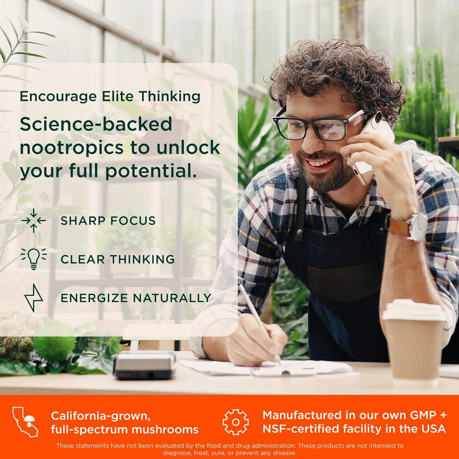 The Genius Brand Genius Consciousness - All-in-One Brain Health Supplement for Clarity - Supports Concentration, Creative Thinking, Energy & Memory - Powered by Nootropics - 15 Servings - Snow Cone